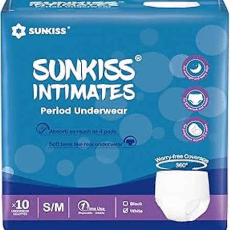 OLD - WHITE Sunkiss Intimates S/M size 10 pcs - (Waist Size:60-90cm)