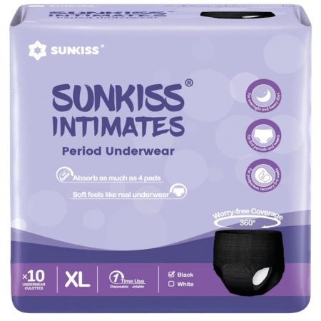 OLD - BLACK Sunkiss Intimates XL size 10 pcs - (Waist Size:107-128cm)
