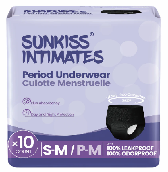 NEW - BLACK Sunkiss Intimates S/M size 10 pcs-(Waist Size:50-78cm)