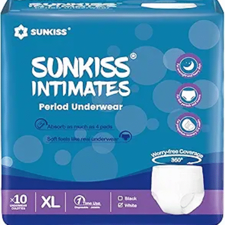 OLD - WHITE Sunkiss Intimates XL size 10 pcs - (Waist Size:107-128cm)